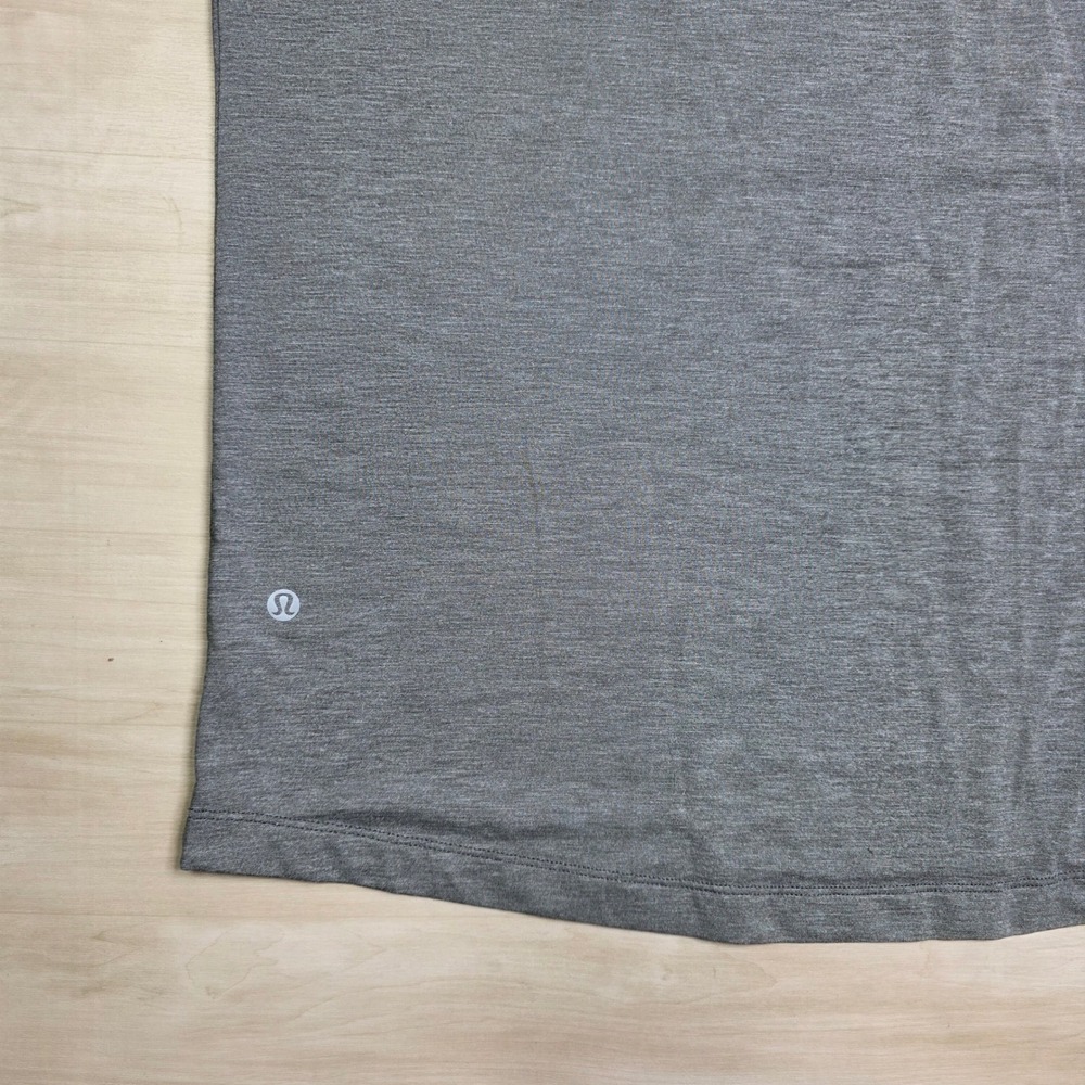 lululemon athletica Heather Gray Short Sleeve Polo - Picture 5 of 5